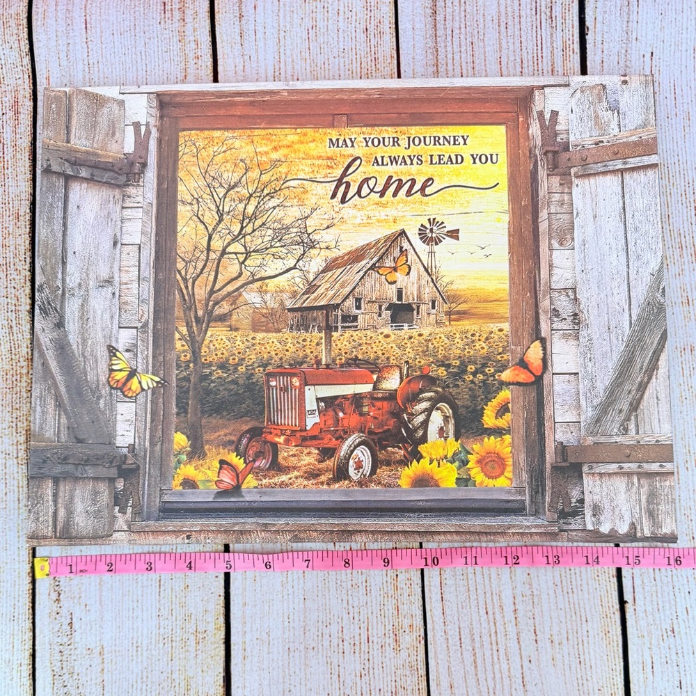 Farmhouse Rustic Canvas Wall Art Country Decor - Picture 3 of 4